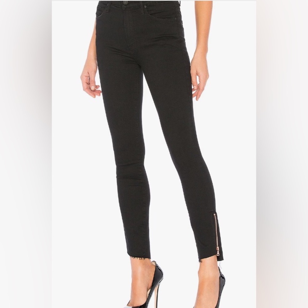Mother The Stunner Double Zip Ankle Step Fray